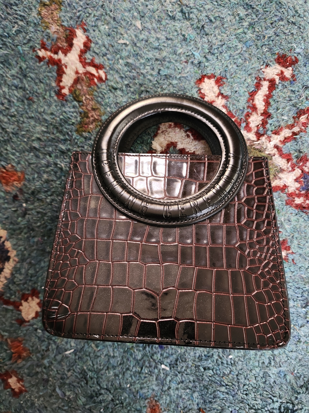 Opening Ceremony Croc-Embossed Lynx Bag
